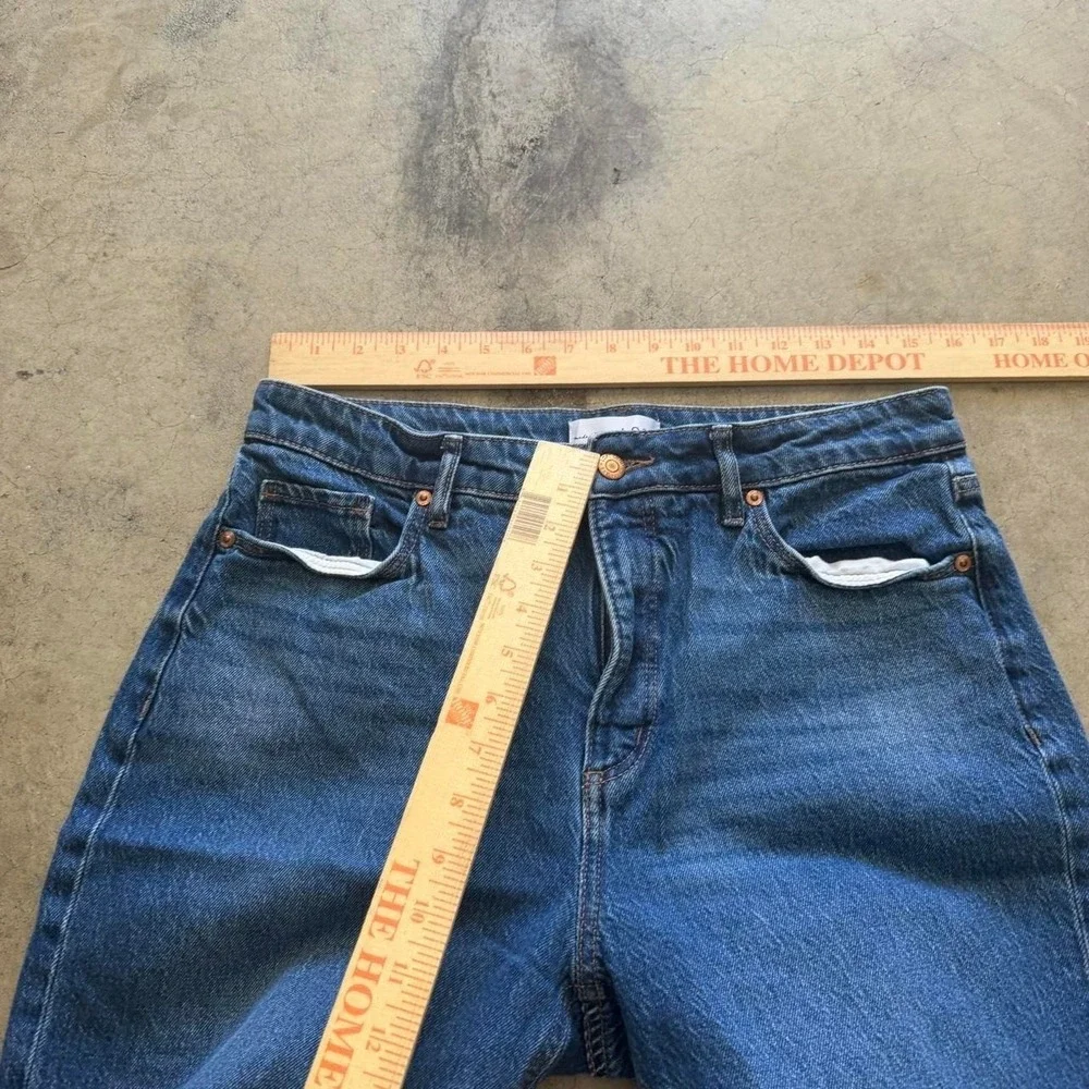 32x28 Blue Baggy Bootcut Flared Wide Leg Jeans Y2K Grunge 2000s Vintage